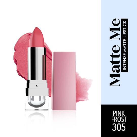 Blue Heaven Matte Me Intense Lipstick Highly Pigmented - Pink Frost 305 (4 g)