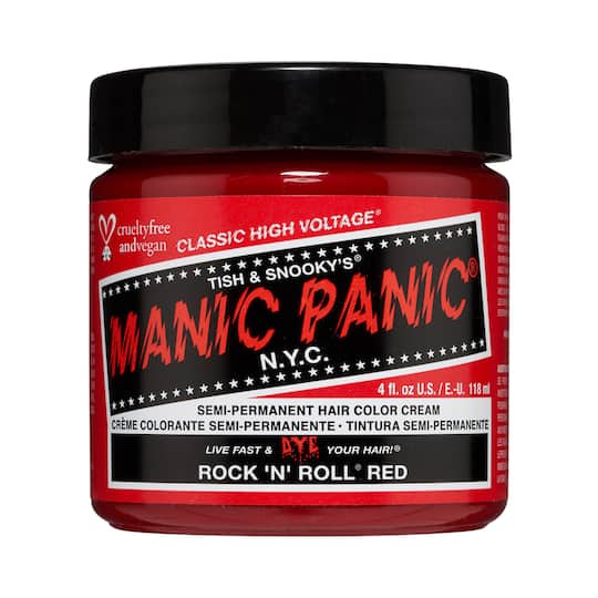 Manic Panic Classic High Voltage Semi Permanent Hair Color Cream - Rock'N'Roll Red (118ml)