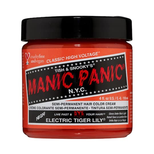 Manic Panic Classic High Voltage Semi Permanent Hair Color Cream - Electric Tiger Lily (118ml)