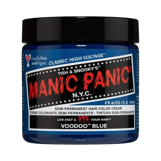 Manic Panic Classic High Voltage Semi Permanent Hair Color Cream - Voodoo Blue (118ml)