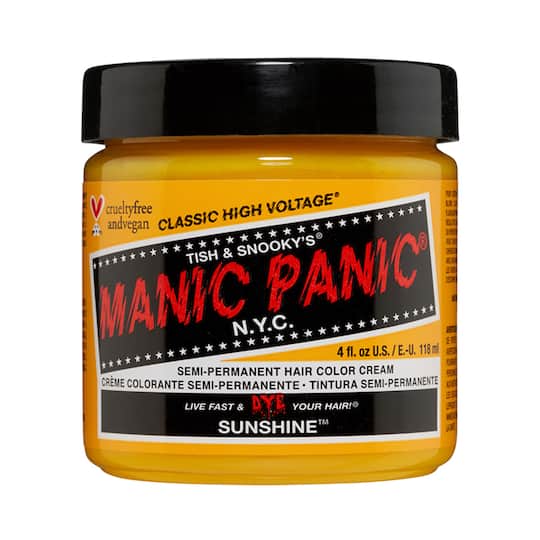 Manic Panic Classic High Voltage Semi Permanent Hair Color Cream - Sunshine (118ml)
