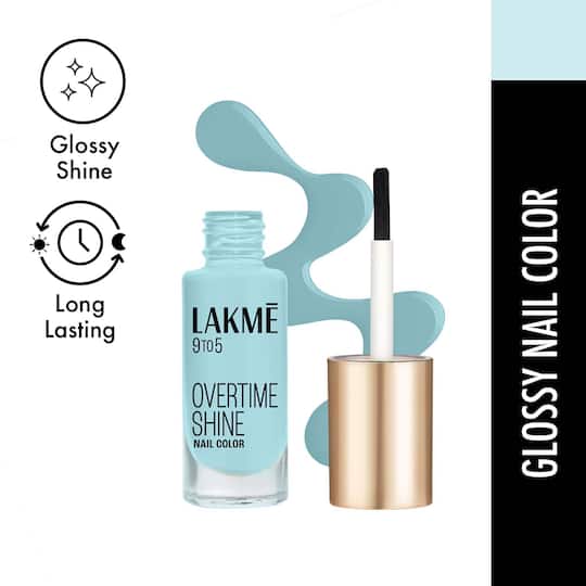 Lakme 9to5 P+G Nail - Sky Blue (6 ml)