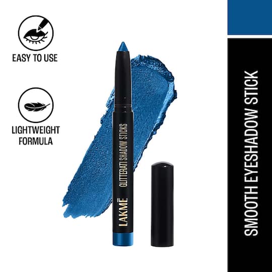 Lakme Glitterati Shadow Sticks - Blue Orchid (1.4 g)