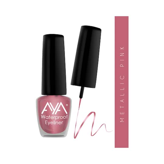 AYA 24 Hrs Long Lasting & Waterproof Eyeliner - Metallic Pink (5ml)