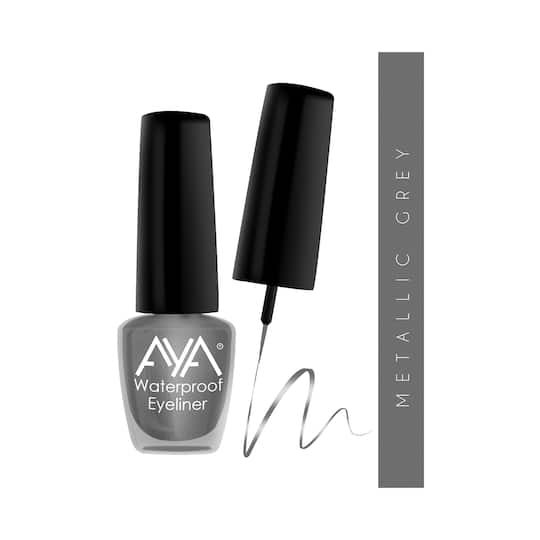 AYA 24 Hrs Long Lasting & Waterproof Eyeliner - Metallic Grey (5ml)