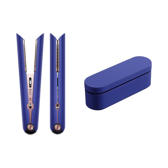 Dyson Corrale Straightener Gifting Bundle - Vinca Blue, Rose Gold