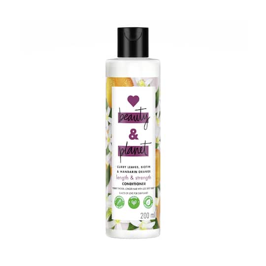 LOVE beauty AND planet Curry Leaves & Biotin Sulphate Free Conditioner for Length & Strength (200 ml)