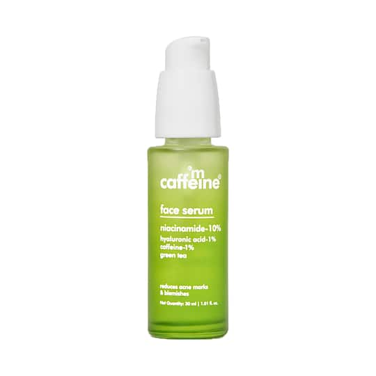 mCaffeine Green Tea And 10% Niacinamide Face Serum (30ml)