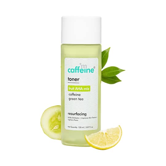 mCaffeine Fruit AHA And Green Tea Face Toner (150ml)
