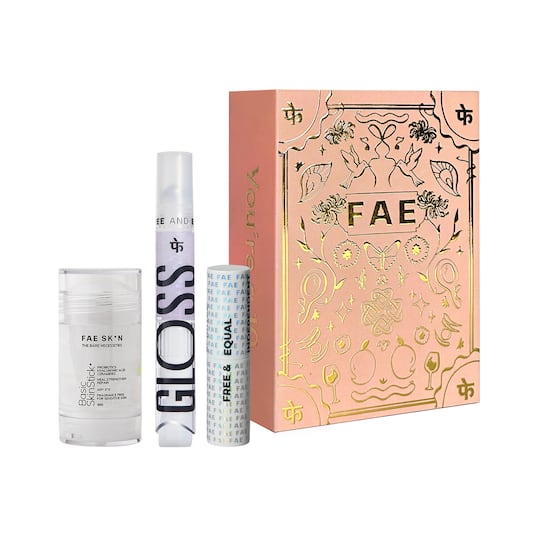 FAE BEAUTY Ten on Ten Lips + Skin Gift Box - Transforming & Goofy & Basic Skin Stick