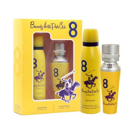 BEVERLY HILLS POLO CLUB No.8 Eau De Parfum & Deodorant Gift Set (2Pcs)