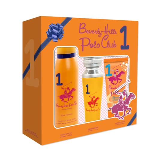 BEVERLY HILLS POLO CLUB No.1 Eau De Parfum & Deodorant with Shower Cream Gift Set (3Pcs)