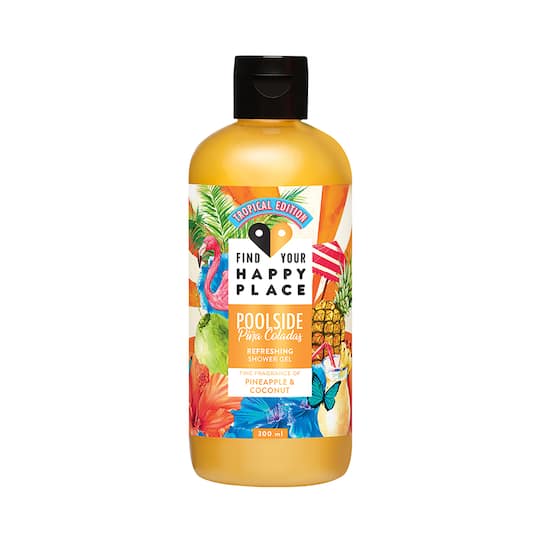 Find Your Happy Place Poolside Pina Coladas Pineapple & Creamy Coconut Body Wash (300ml)