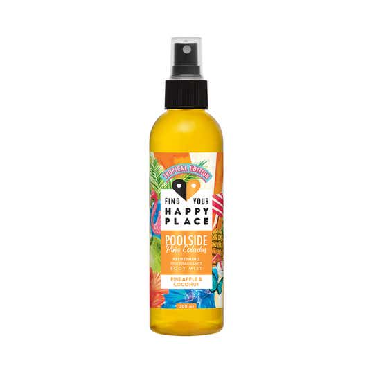 Find Your Happy Place Poolside Pina Coladas Pineapple & Creamy Coconut Body Mist (200ml)