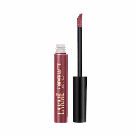 Lakme Forever Matte Liquid Lip 16hr Lipstick Lightweight & Transferproof - Pink Dust (5.6 ml)