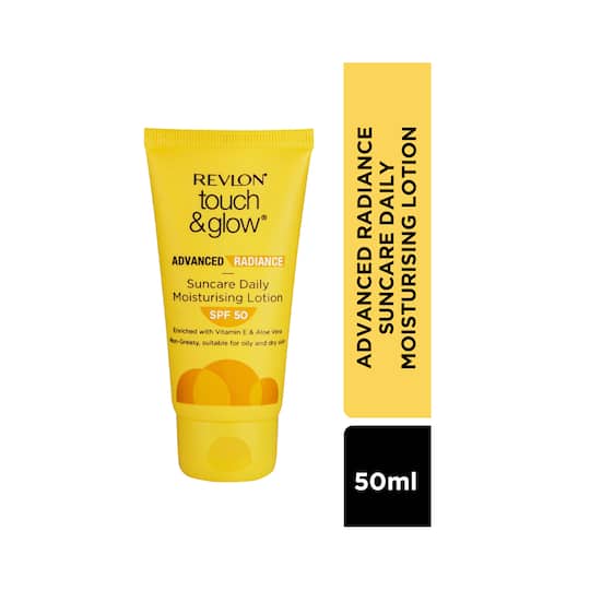 Revlon Touch & Glow Advanced Radiance Sun Care Daily Moisturizing Lotion SPF 50 (50g)