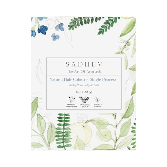 Sadhev Natural Hair Colour Single Process (100g)