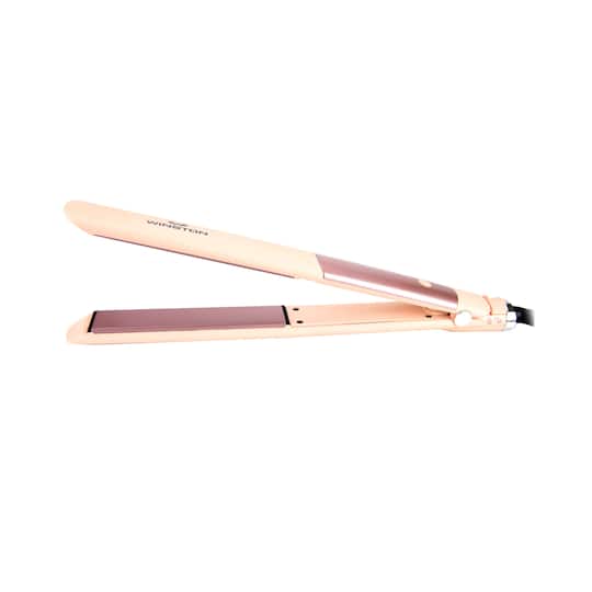WINSTON Corded Hair Straightener Flat Iron Adjustable Temperature Setting 50W - Pink (1Pc)