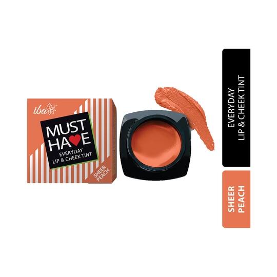 Iba Must Have Everyday Lip & Cheek Tint - Sheer Peach (8g)