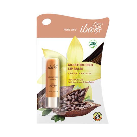 Iba Moisture Rich Cocoa Vanilla Lip Balm (4.5g)