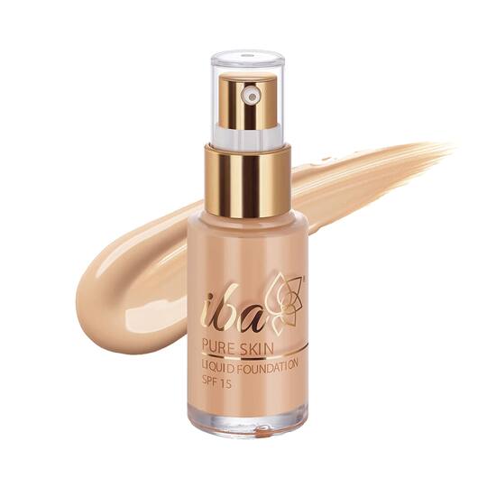 Iba Pure Skin Liquid Foundation SPF 15 - 02 Golden Beige (30ml)