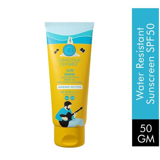 Conscious Chemist  Unwind Edition Water Resistant Hybrid Sunscreen SPF 50 PA++++  UVA/UVB - (50g)
