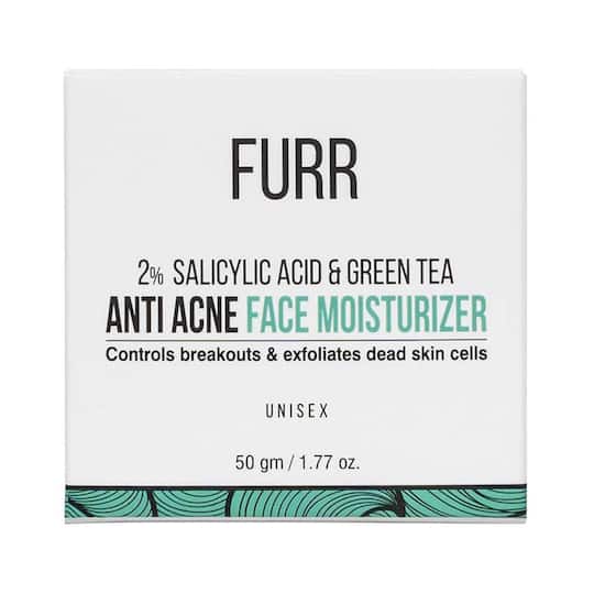 FURR 2% Salicylic Acid & Green Tea Anti Acne Face Moisturizer (50g)