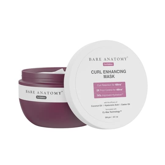 Bare Anatomy Curl Enhancing Hair Mask For Smoothens & Conditions Hair with Curl Retention (250ml)