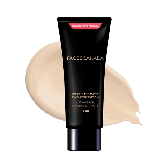 Faces Canada Weightless Matte Finish Foundation - 02 Ivory (15ml)