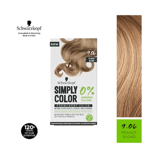 Schwarzkopf Simply Color Permanent Hair Colour - 9.06 Peanut Blonde (142.5ml)
