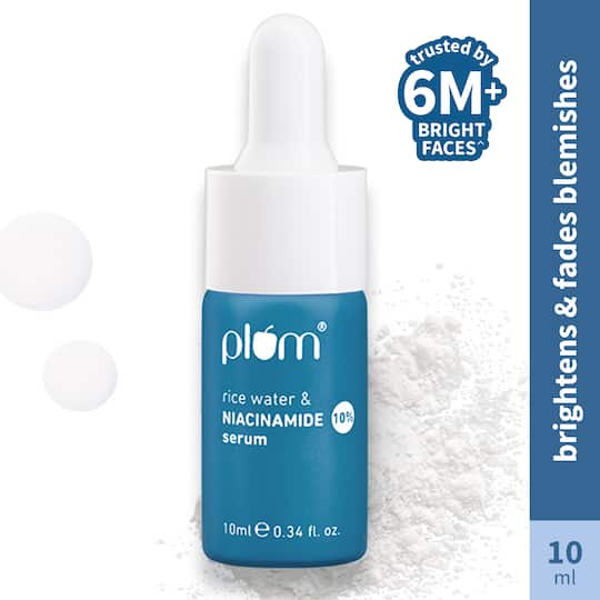 Plum 10% Niacinamide Face Serum With Rice Water & Squalane (10ml)