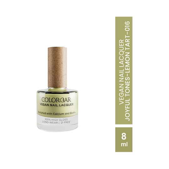 Colorbar Vegan Nail Lacquer Joyful Tone - Lemon Tart-16 (8ml)