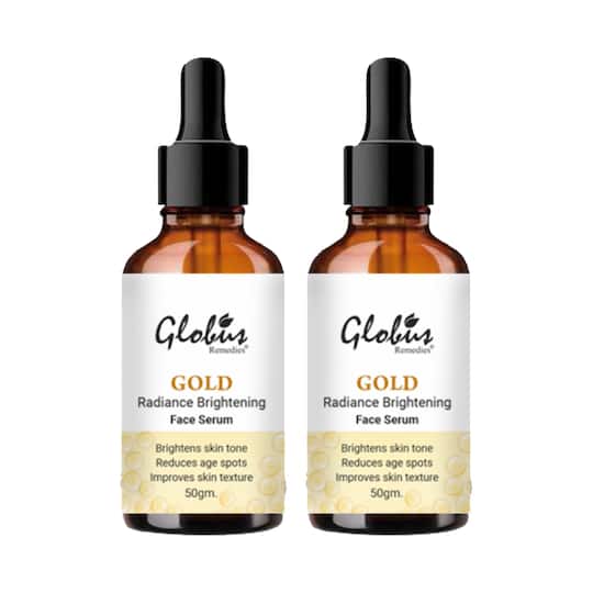 Globus Remedies Gold Radiance Anti Aging Face Serum (2 Pcs)