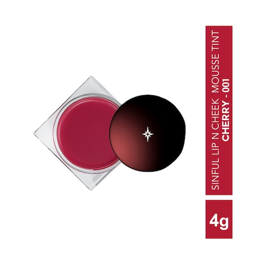 Colorbar Sinful Lip N Cheek Mousse Tint - Cherry-001 (4g)