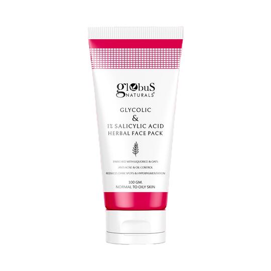 Globus Naturals Anti Acne Glycolic & 1 % Salicylic Acid Face Pack (100g)