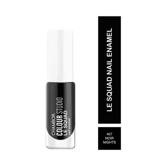 Chambor Color Studio Le Squad Nail Enamel - N 407 Noir Nights (6ml)