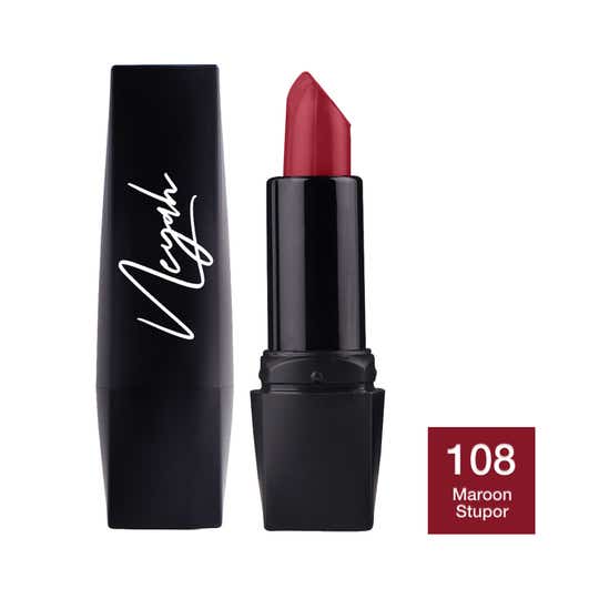 Neyah Creamlicious Matte Lipstick - 108 Maroon Stupor (4g)