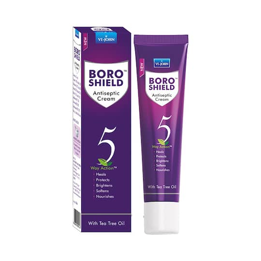 VI-JOHN Boroshield Antiseptic Ayurvedic Cream With Tea Tree Oil (19ml)