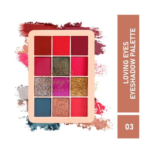 Half N Half 12 Colors Loving Eyeshadow Palette - 03 Shade (9.5g)