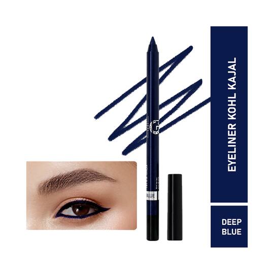 Matt Look Single Stroke Super Glide Eyeliner Kohl Kajal - Deep Blue (1.3g)