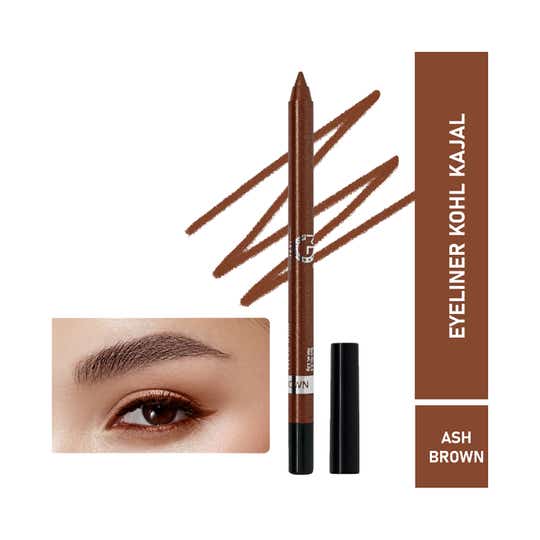 Matt Look Single Stroke Super Glide Eyeliner Kohl Kajal - Ash Brown (1.3 g)