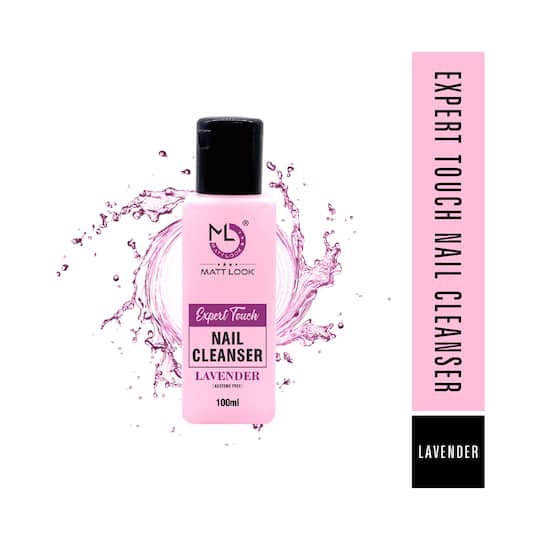 Matt Look Expert Touch Nail Cleanser Nail Polish Remover Acetone Free Enriched with Vitamins & Lavender (100ml)