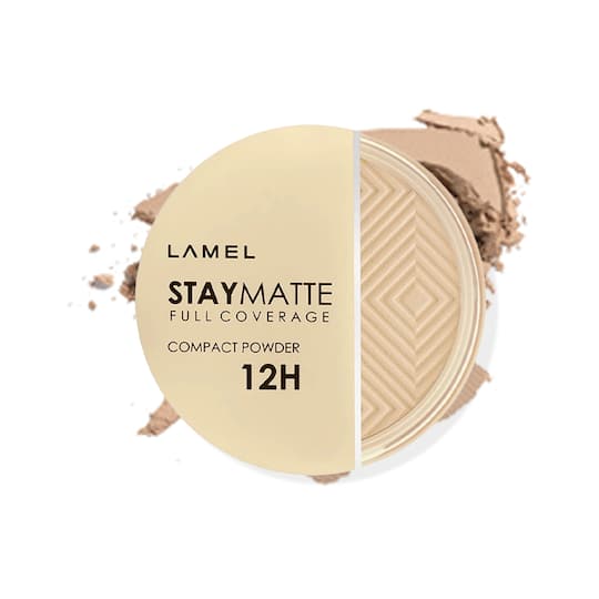 Lamel Stay Matte Compact Powder - N 401 Porcelain (12g)