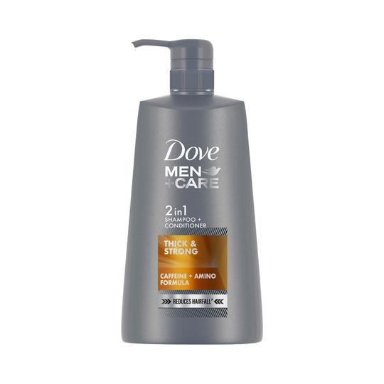 Dove Men+Care Thick & Strong 2 In 1 Shampoo + Conditioner (650ml)