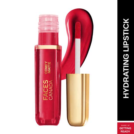 Faces Canada Comfy Matte Liquid Lipstick 10HR Stay No Dryness - Getting Ready 02 (3 ml)