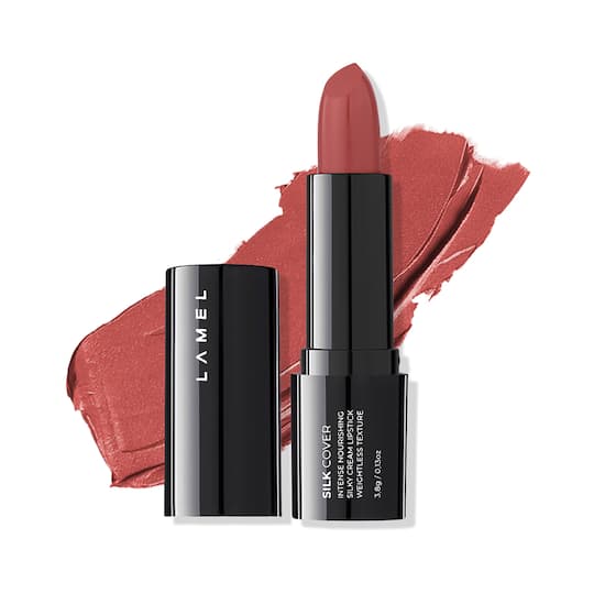 Lamel Silk Cover Silky Cream Lipstick - 403 Soft Coral (3.8g)