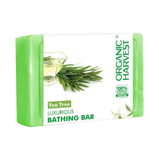 Organic Harvest Tea Tree Luxurious Bathing Bar (125g)