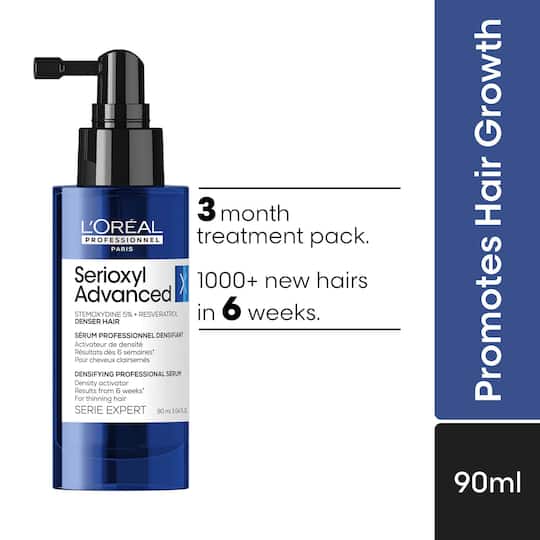 L'OREAL PROFESSIONNEL Serioxyl Advanced Density Activator, Leave-In Serum for Hair Growth