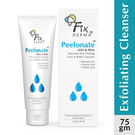 Fixderma 2 Mandelic Acid 1 Salicylic Acid Peelonate Aha And Bha Face And Body Cleanser 75g 1303