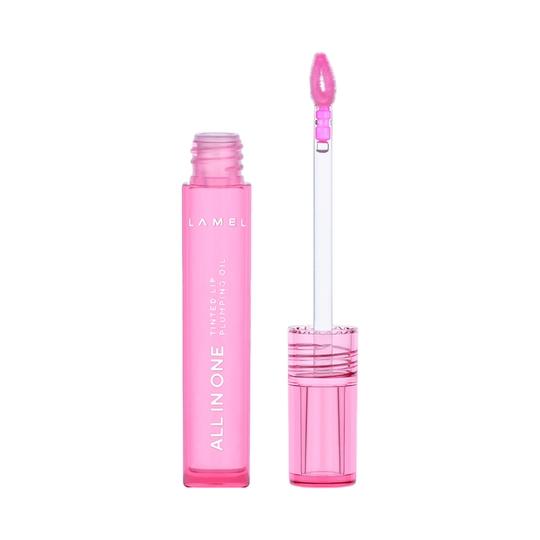 Lamel All In One Lip Tinted Plumping Oil - N 402 Pink Sparkle (3ml)